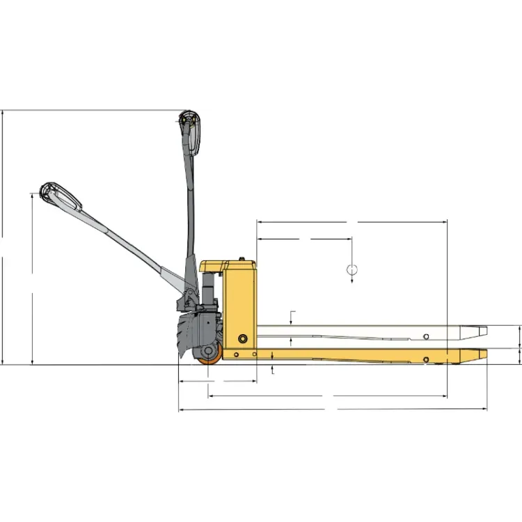 Porta-paletes Elétrico HU-LIFT 2000 kg Bateria de Lítio 48V