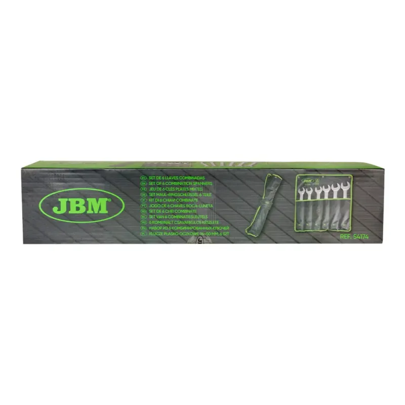 Set 6 Chaves Combinadas JBM 34 a 50 mm 12 Cantos