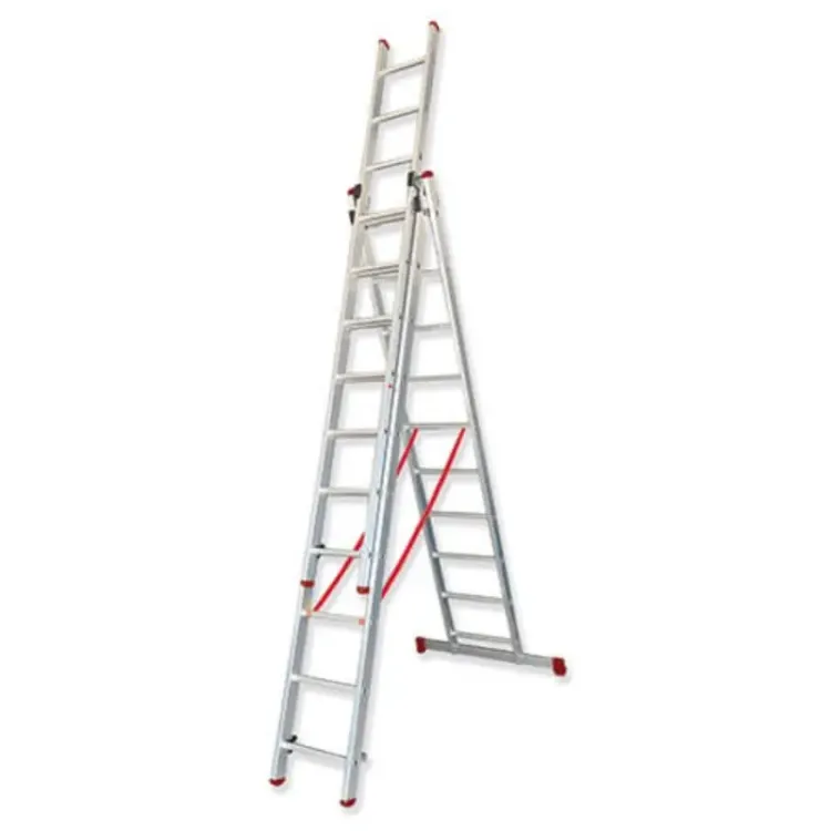 Escada Extensível Tripla 9x3 Degraus SCAL TR3-9x3 6.25m 150kg