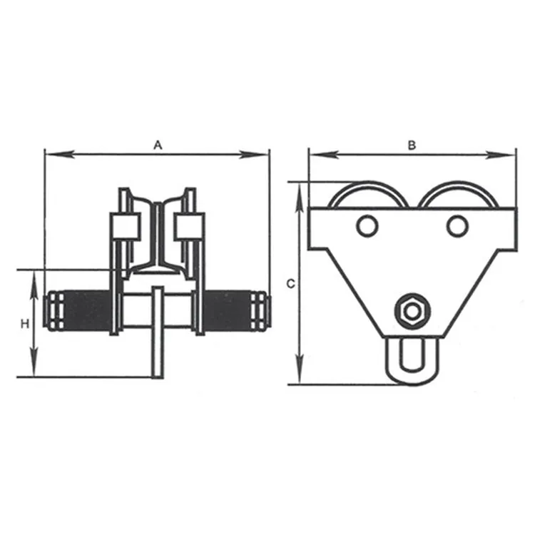 Carro Manual para Diferenciais GAYNER CM-1,0 1000 Kg