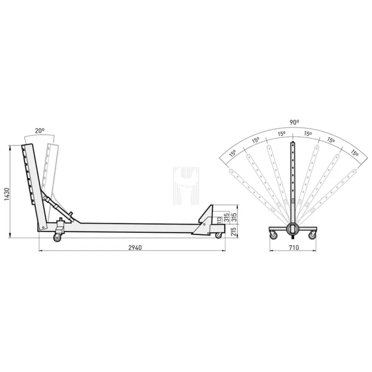 Esticador de Carroçaria COWLEY EHA-10 12 Peças 10T 1400kg