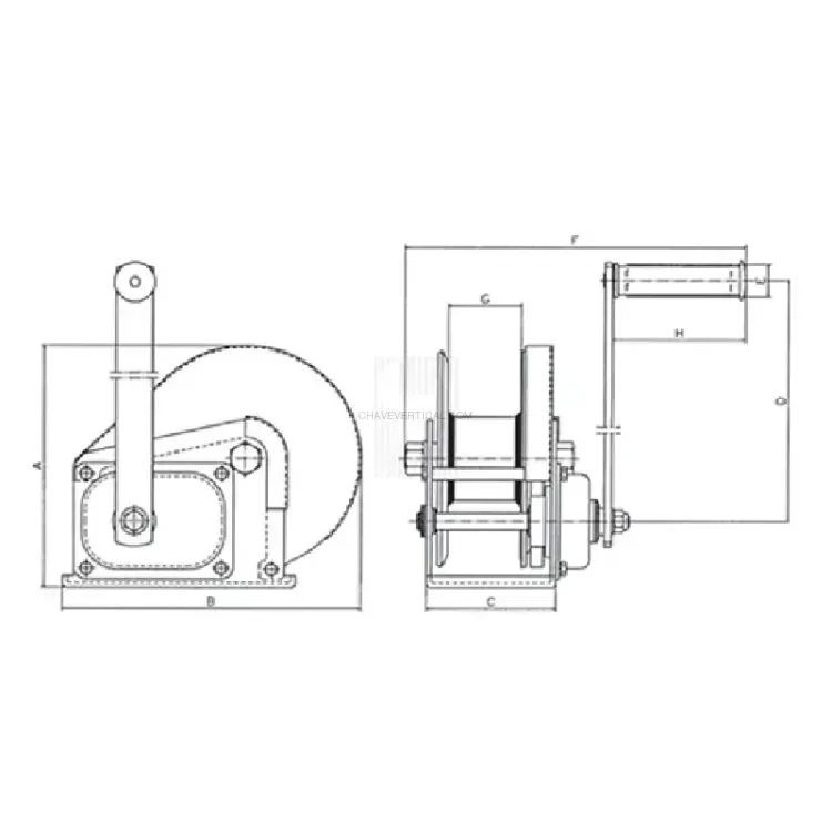 Guincho Manual GAYNER 78-406/2 600 Kg ø4-5 mm