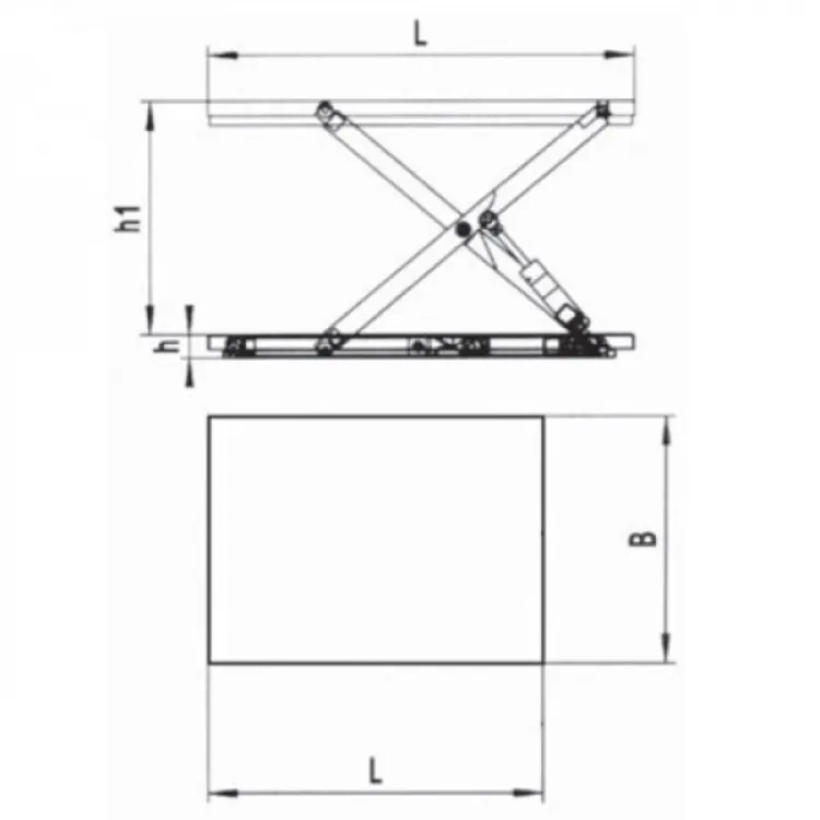 Plataforma Elevatória Elétrica GAYNER PEEL-2,0 2000 Kg 1010 mm
