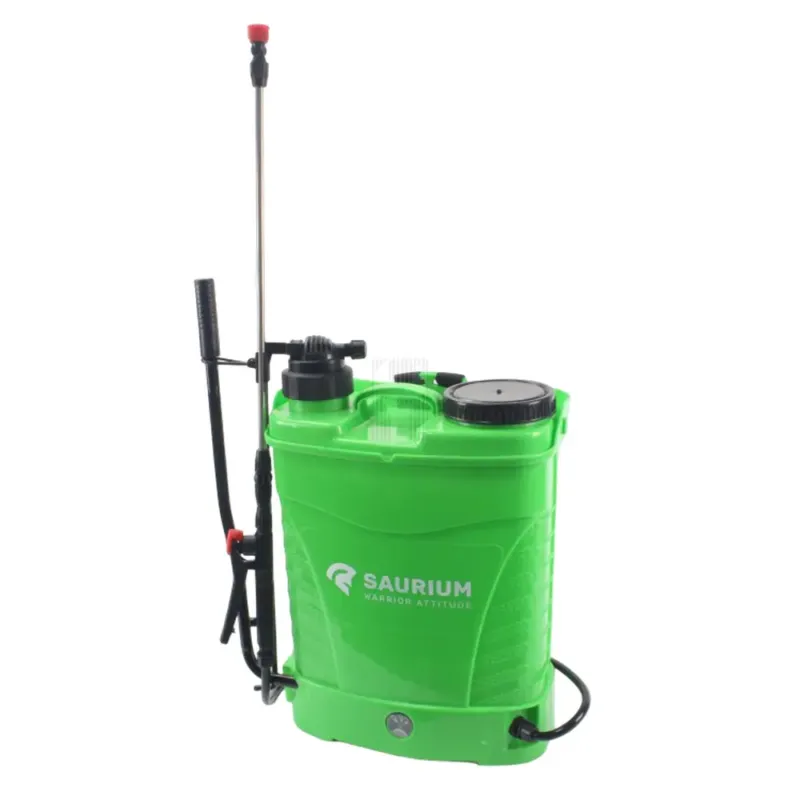 PULVERIZADOR DE PRESSÃO 2 EM 1 MANUAL E BATERIA 16L SAURIUM PULVERIZADOR DE PRESSÃO 2 EM 1 MANUAL E BATERIA 16L SAURIUM