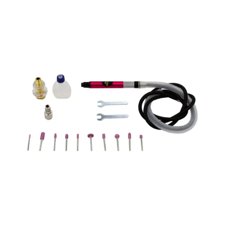 Kit Retificadora Pneumática de Precisão KROFTOOLS Haste 3mm 54.000 rpm