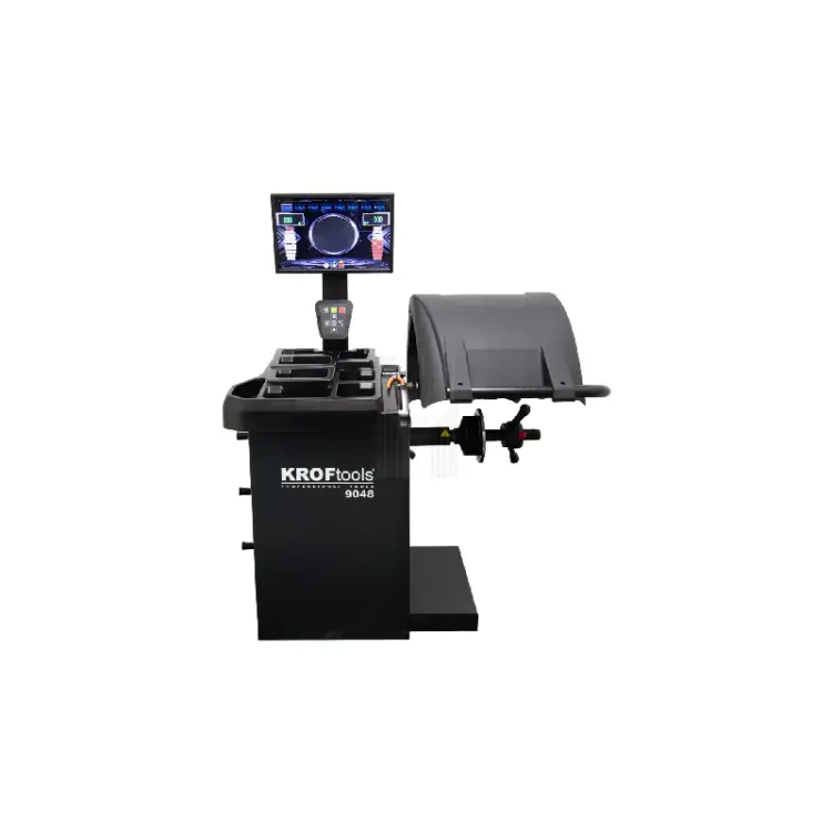 Máquina de Calibrar Rodas Automática KROFTOOLS 10"-24" com Laser e LCD 21"