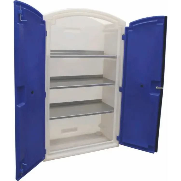Armário de Retenção DRAKKAR 100% PEHD com 3 Prateleiras Inox
