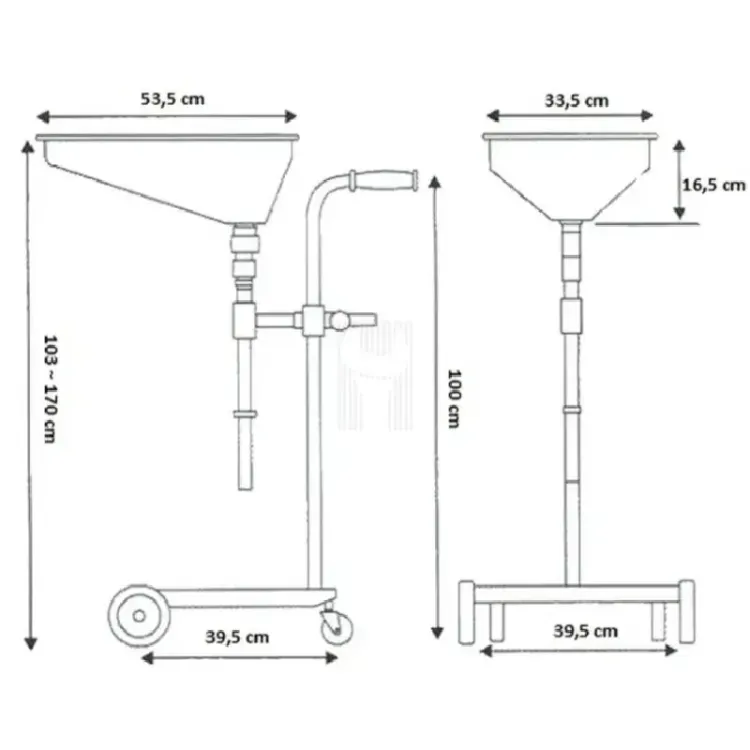 Escorredor de Óleo Manual VKP 103-170cm