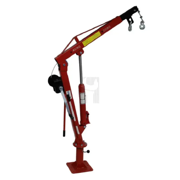 Grua Móvel Rotativa para Veículos VKP 450kg 360º Guincho Manual