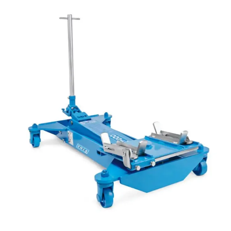 Macaco Hidráulico para Caixas de Velocidades OMCN 243/A 1500kg Rodas de Aço Macaco Hidráulico para Caixas de Velocidades OMCN 243/A 1500kg Rodas de Aço