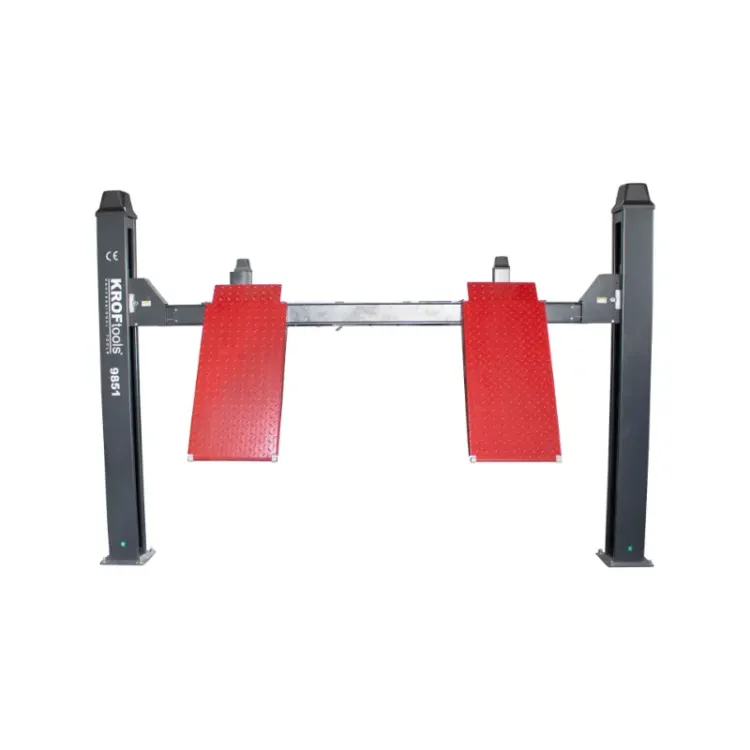 Elevador de 4 Colunas Kroftools 4.5 Toneladas 4.65m Placas Lisas