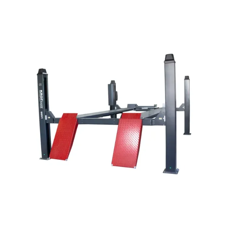 Elevador de 4 Colunas Kroftools 4.5 Toneladas 4.65m Placas Lisas