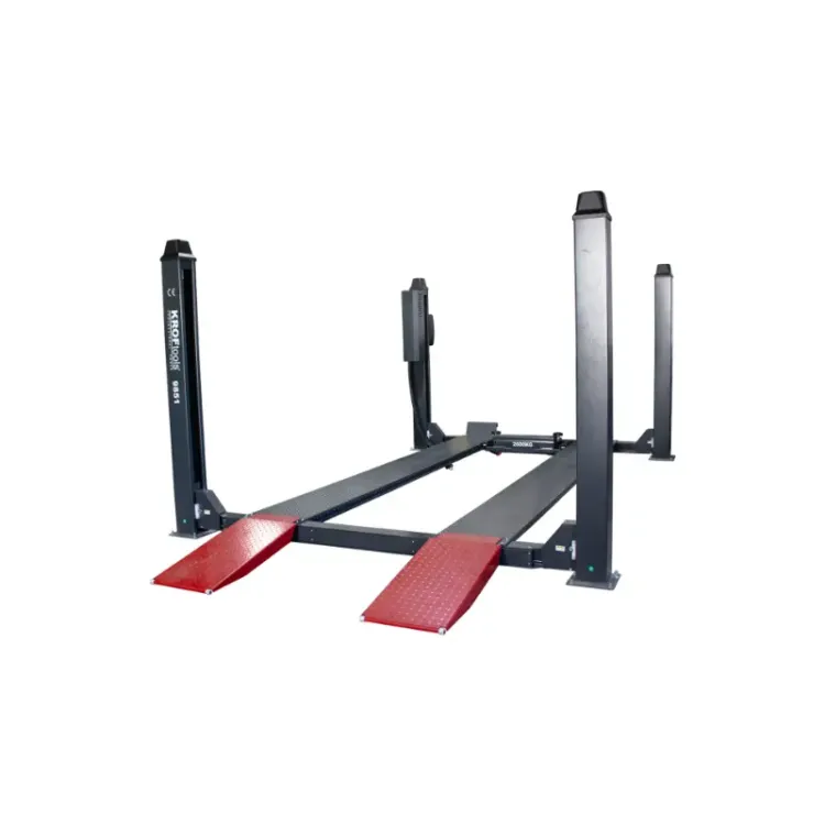 Elevador de 4 Colunas Kroftools 4.5 Toneladas 4.65m Placas Lisas