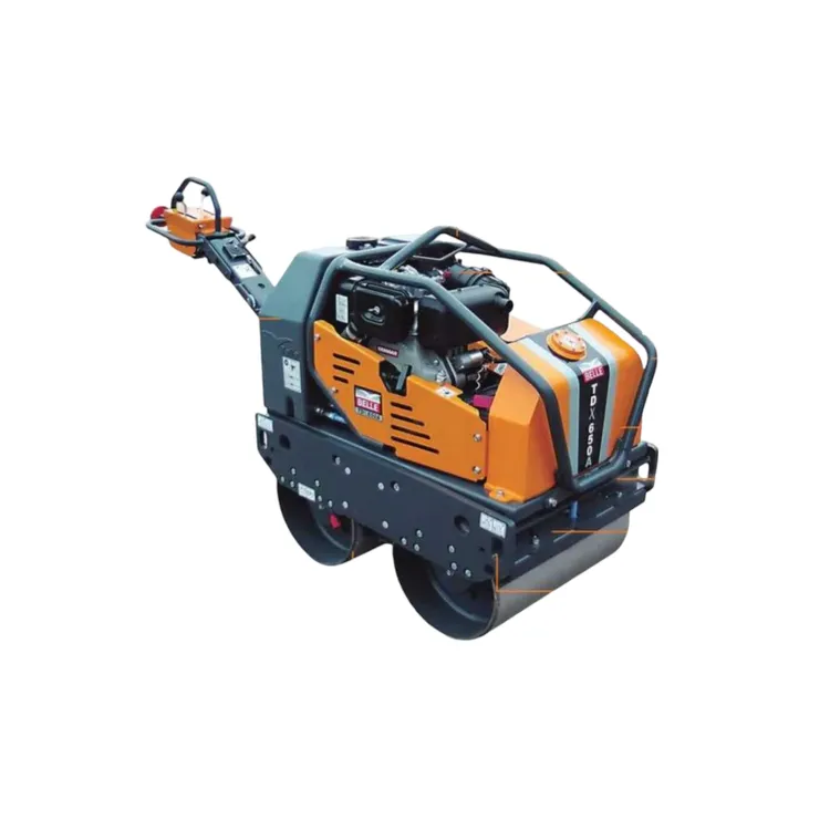 Cilindro de Compactação de Rolo Duplo BELLE TDX 650 Motor Diesel Yanmar