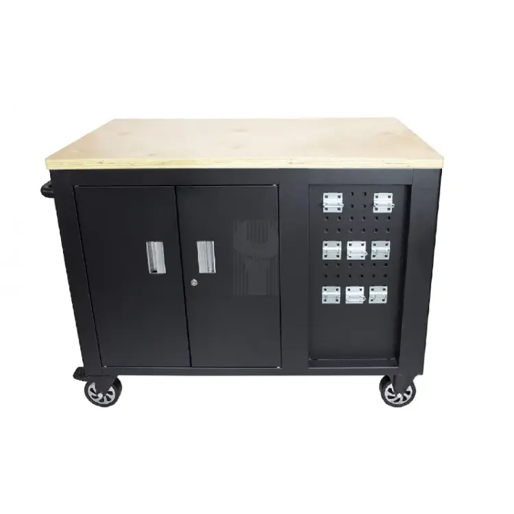 Bancada de Trabalho Móvel Kroftools 1.14x0.73m com Gavetas