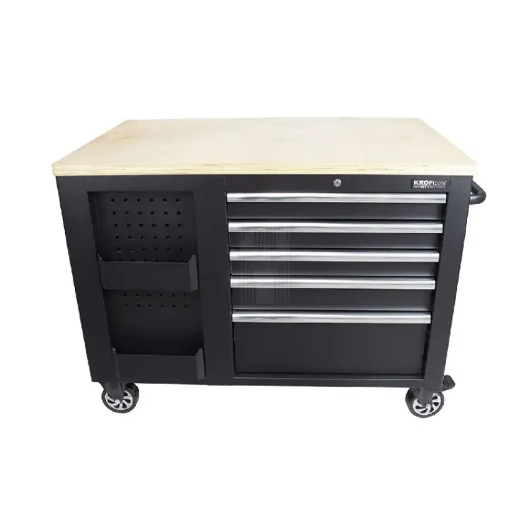 Bancada de Trabalho Móvel Kroftools 1.14x0.73m com Gavetas