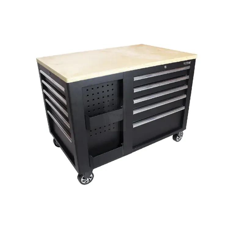 Bancada de Trabalho Móvel Kroftools 1.14x0.73m com Gavetas