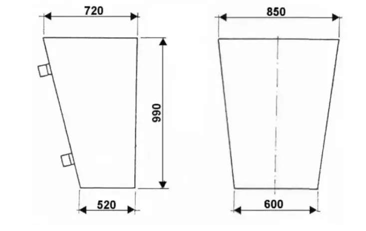 Contrapeso para Pórtico SIRL SG1000 Par 1000kg
