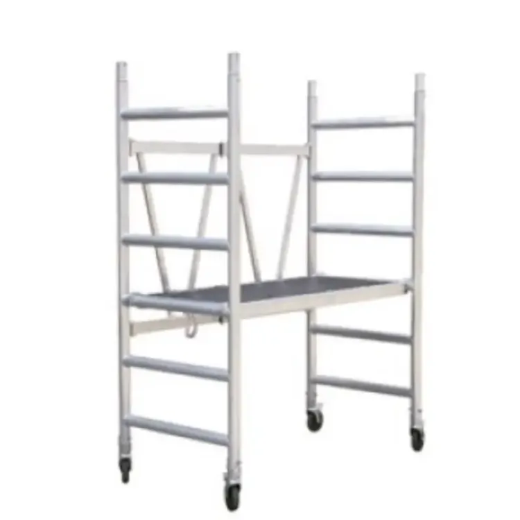 Mesa Andaime Rolante Alumínio IRBAL IRB 1.85x0.75x1.90m com Alçapão