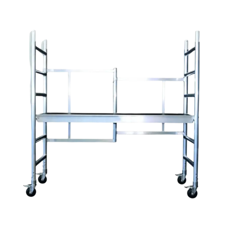 Mesa Andaime Rolante Alumínio IRBAL IRB 1.85x0.75x1.90m com Alçapão Mesa Andaime Rolante Alumínio IRBAL IRB 1.85x0.75x1.90m com Alçapão