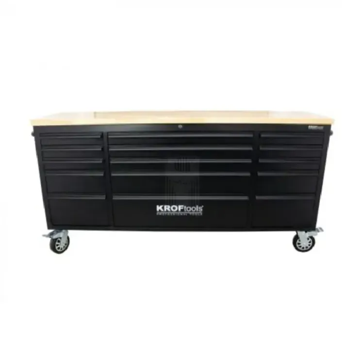 Carro de Trabalho 72" 15 Gavetas KROFTOOLS Carro de Trabalho 72" 15 Gavetas KROFTOOLS