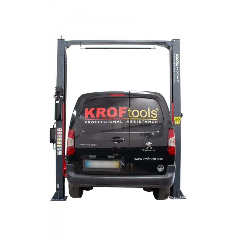 Elevador 2 Colunas Hidráulico Chão Livre KROFTOOLS 4 Toneladas 380V