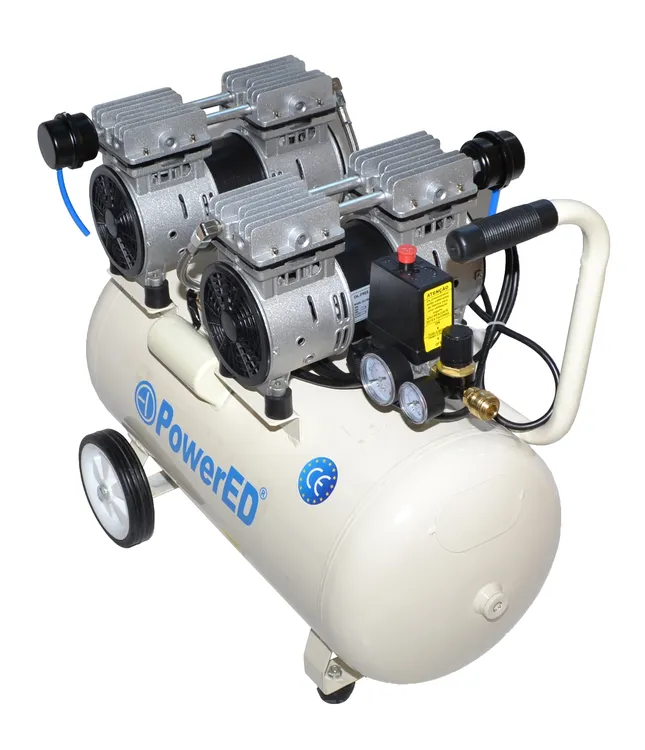 Compressor de Ar Silencioso POWERED PWB50S 50L 230V 2HP 8BAR Compressor de Ar Silencioso POWERED PWB50S 50L 230V 2HP 8BAR