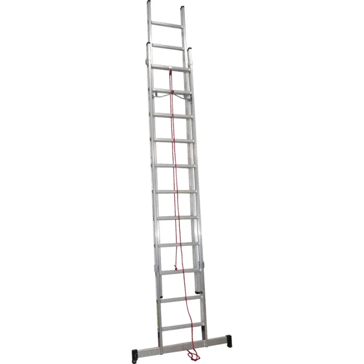 Escada Dupla de Alumínio com Corda LIT Profi 2.5+2.5m 2x9 Degraus Escada Dupla de Alumínio com Corda LIT Profi 2.5+2.5m 2x9 Degraus