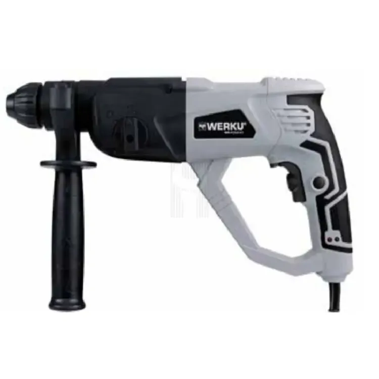 Berbequim Martelo Demolidor WERKU 1050W com Mala e Acessórios