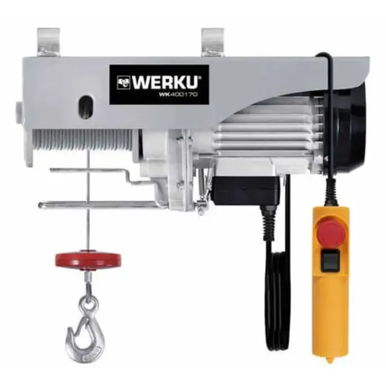 Guincho de Cabo WERKU 1600W 500/1000kg 230V Guincho de Cabo WERKU 1600W 500/1000kg 230V