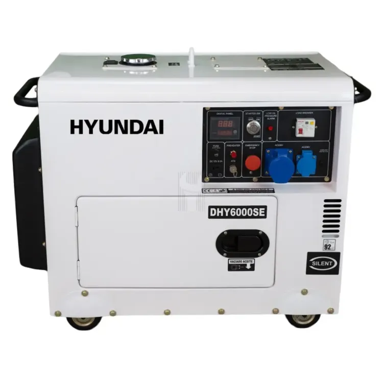 Gerador Diesel 5kW Monofásico Insonorizado HYUNDAI 6000SE Gerador Diesel 5kW Monofásico Insonorizado HYUNDAI 6000SE