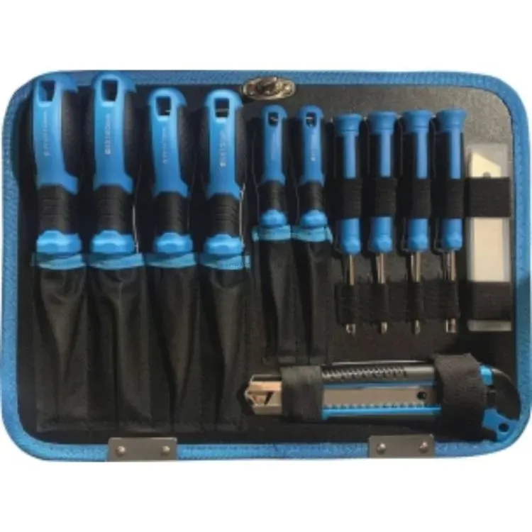 Mala de Ferramentas 112 Peças STILKER 1/4" - 1/2" Azul/Preto