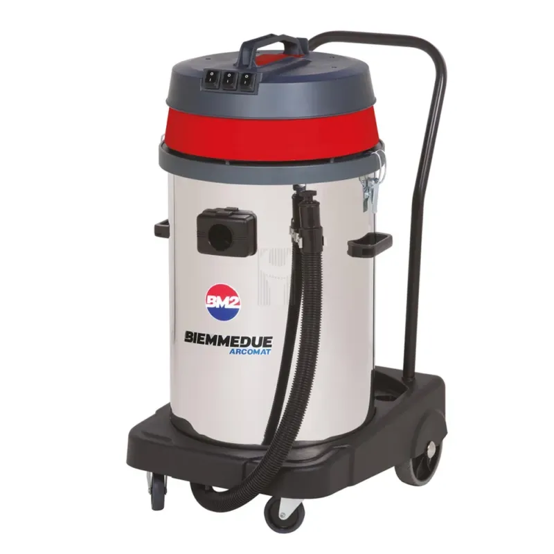 ASPIRADOR EM INOX C/ 3 MOTORES 3500W-80L BIEMMEDUE