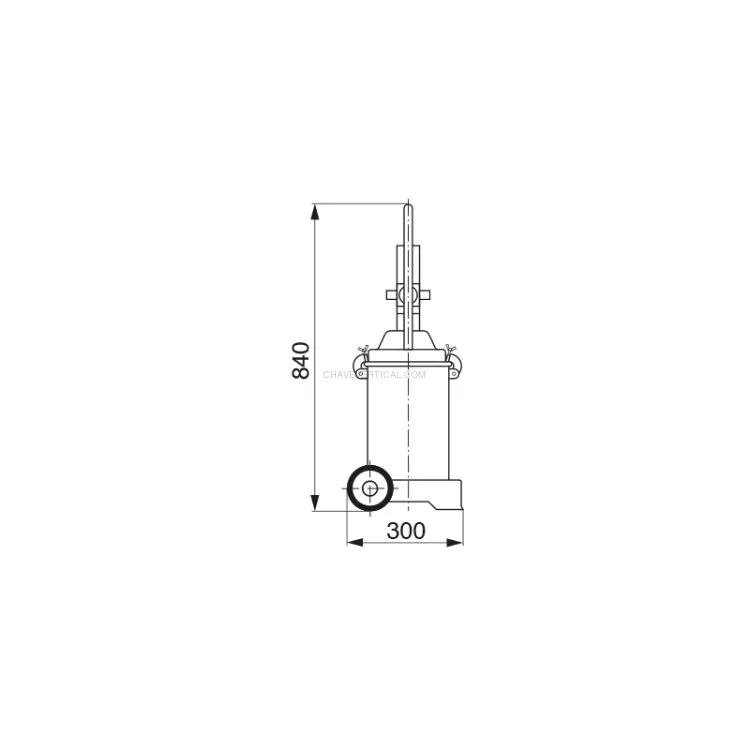 BALDES DE MASSA ALTA PRESSÃO 13KG C/ RODAS E MANGUEIRA 4M RAASM