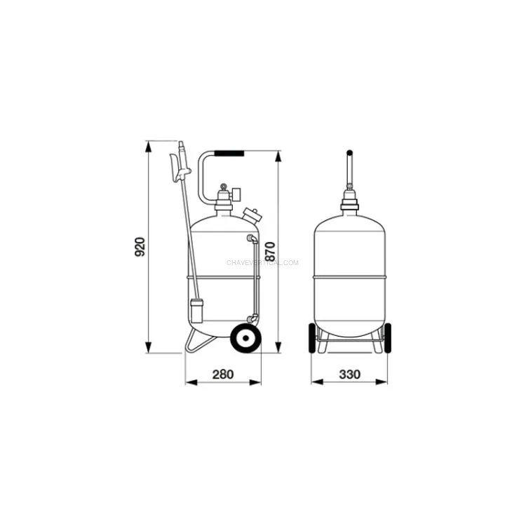 NEBULIZADOR C/ INTERIOR EM INOX 24L RAASM