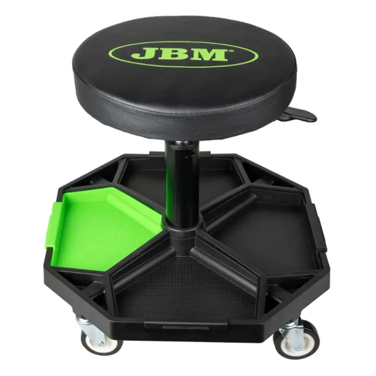 Banco Pneumático JBM com Bandejas Removíveis 136kg 400-540mm Banco Pneumático JBM com Bandejas Removíveis 136kg 400-540mm