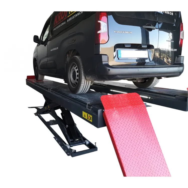 Elevador de Tesoura Baixo Perfil para Alinhamento com LED Kroftools 4.5T