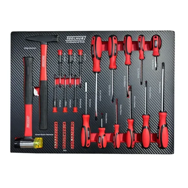 Carrinho Profissional 7 Gavetas com Ferramentas TOOLHUB 205 Peças