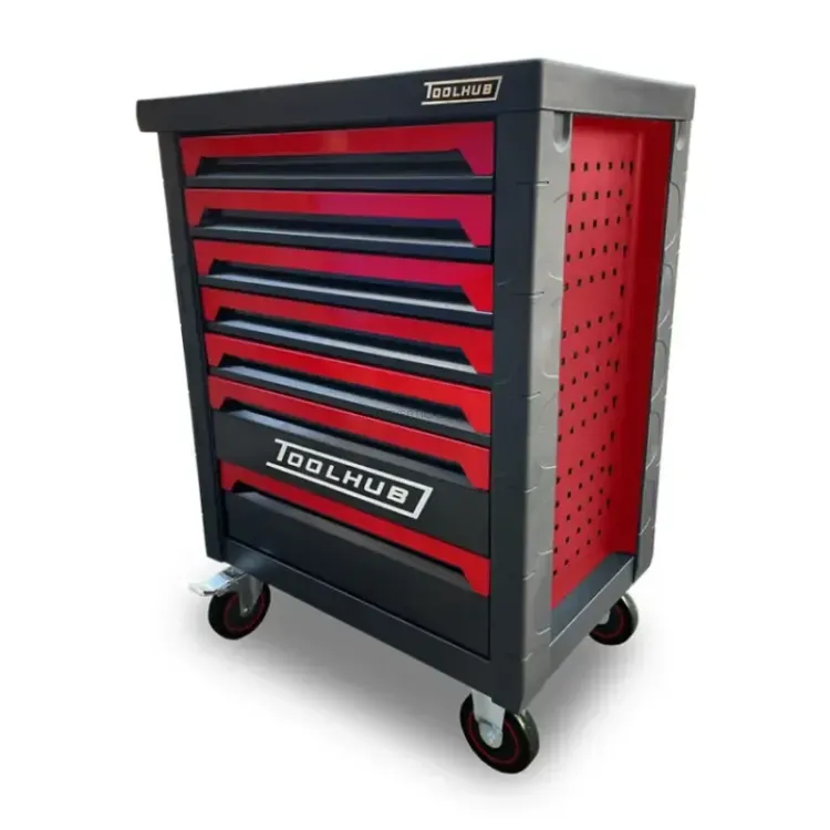 Carrinho Profissional 7 Gavetas com Ferramentas TOOLHUB 205 Peças