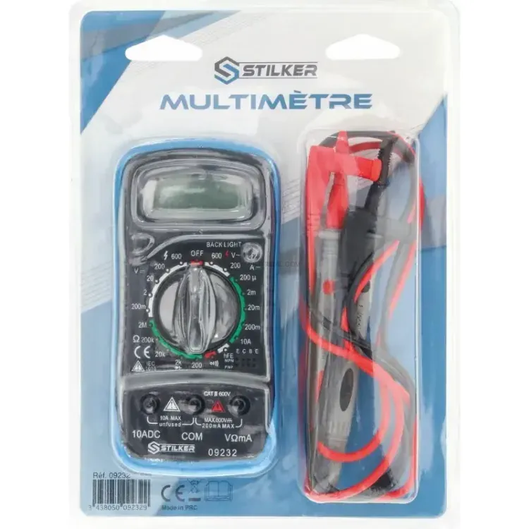 MULTIMETRO DIGITAL ANTI-CHOQUE CA/CC STILKER