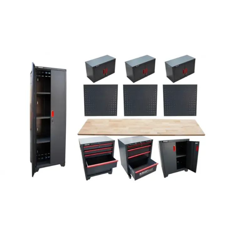 Armário Modular de Oficina 2 Portas com 3 Prateleiras Kroftools