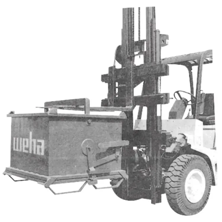 Contentor de Descarga de Fundo WEHA 1200kg 1.25m³ Galvanizado