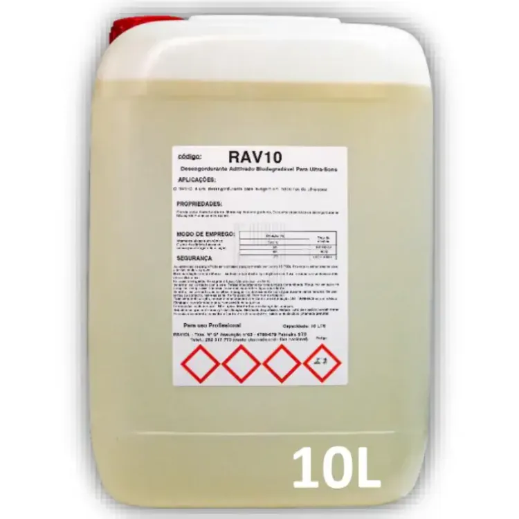 Desengordurante Aditivado Biodegradável Ultra-sons RAVIOL 10L Concentrado Desengordurante Aditivado Biodegradável Ultra-sons RAVIOL 10L Concentrado