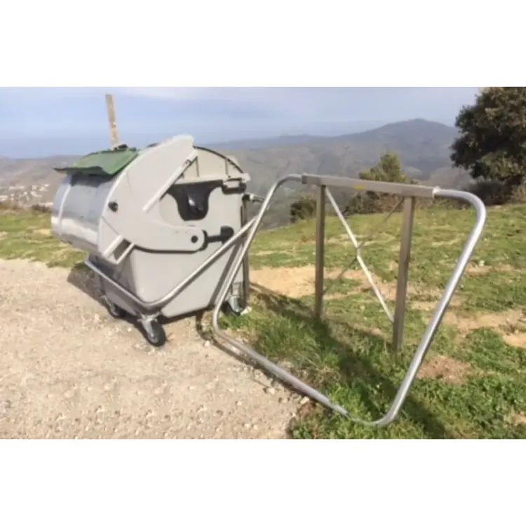 Suporte para Contentores de Lixo ND Galvanizado para 800L e 1000L