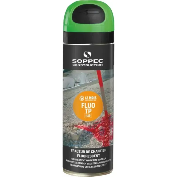 PINTURA MARCADORA DE OBRA VERDE FLUORESCENTE 12 M 500 ML PINTURA MARCADORA DE OBRA VERDE FLUORESCENTE 12 M 500 ML