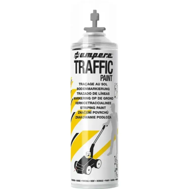 Spray Tinta de Marcação AMPERE TRAFFIC PAINT Cinzento 650ml Spray Tinta de Marcação AMPERE TRAFFIC PAINT Cinzento 650ml