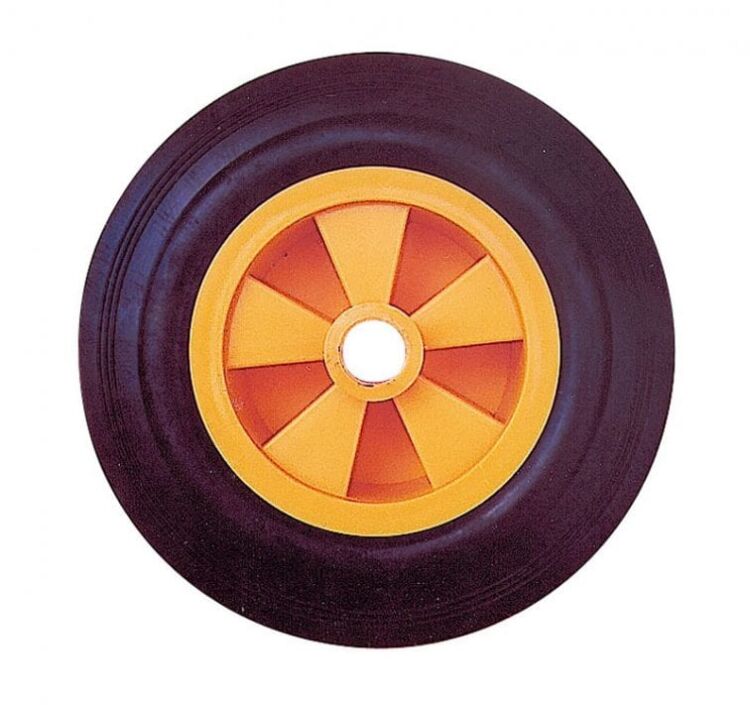 Roda de Borracha 200 mm AYERBE com Aro de Plástico Roda de Borracha 200 mm AYERBE com Aro de Plástico