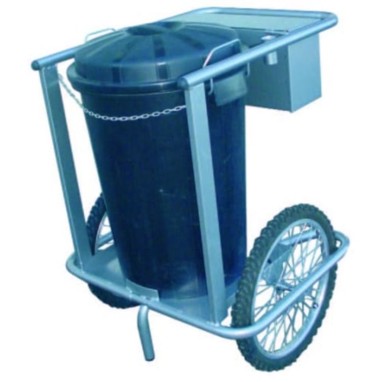 Carro Inox com Contentor de Lixo ND 150kg 95L Carro Inox com Contentor de Lixo ND 150kg 95L
