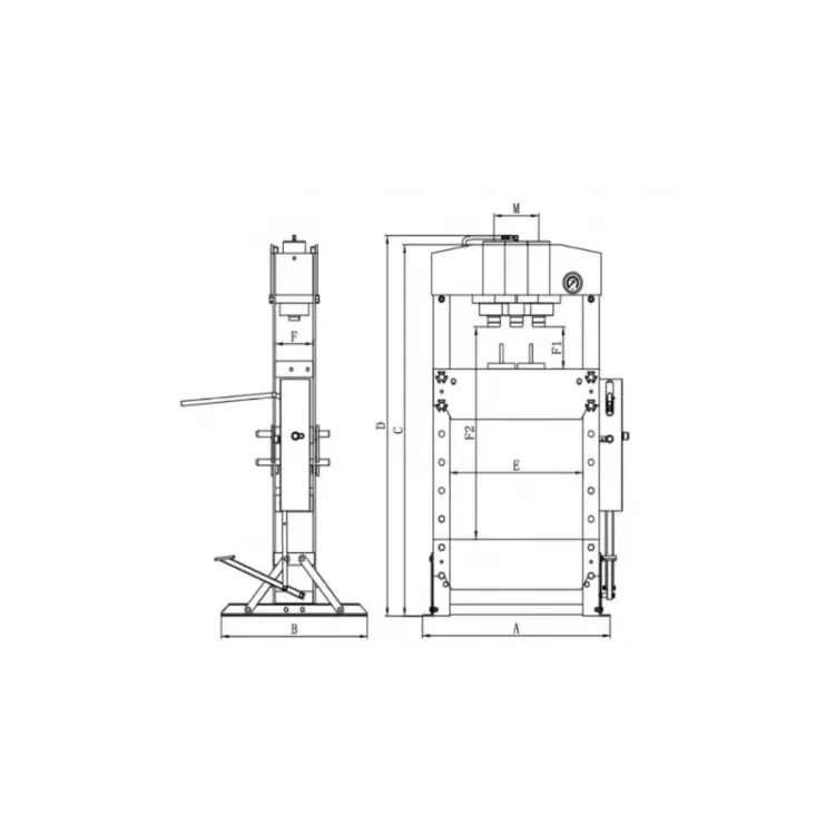 Prensa Hidraulica 15 Ton Dupla Velocidade e Pedal Kroftools