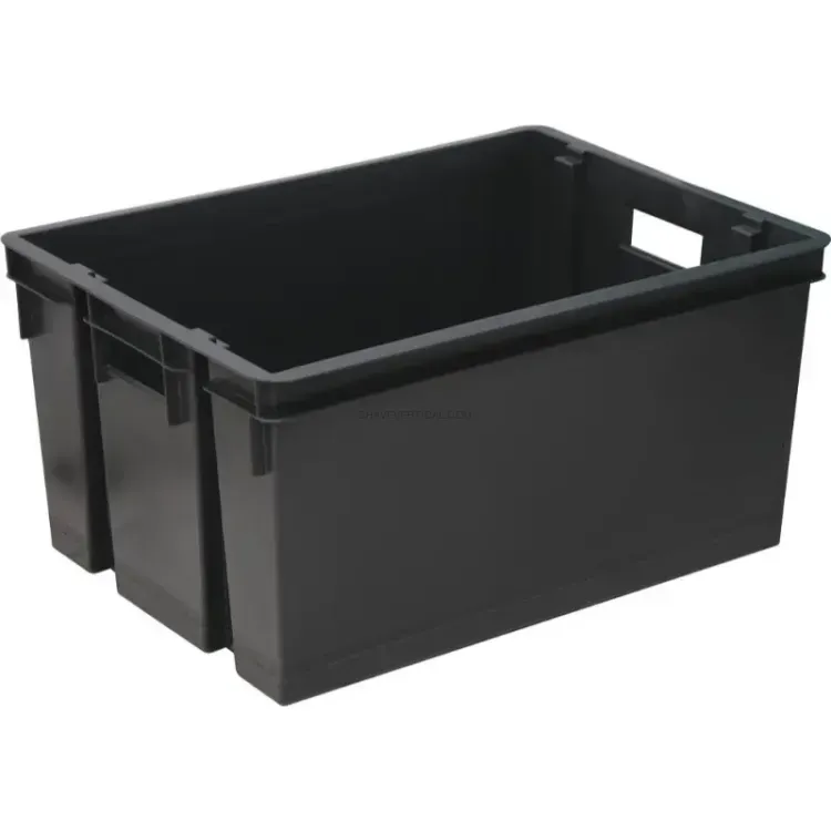 CAIXOTE DE ARRUMAÇÃO CINZENTO DE 50L EDA
